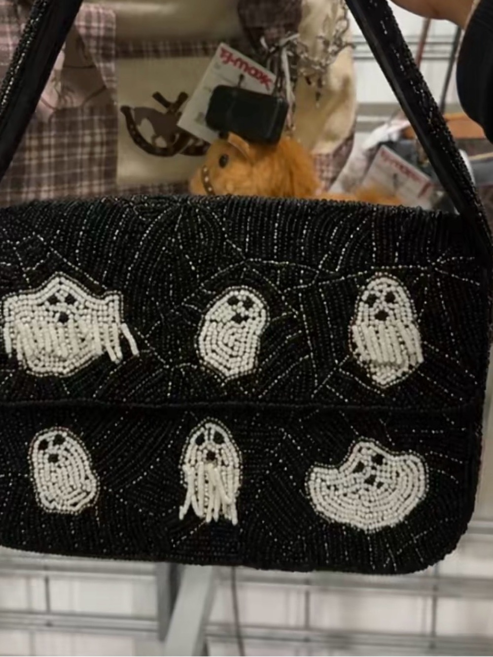 Ghost beaded bag